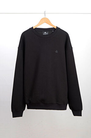 Adam Boxes Oversize O-Yaka Sweatshirt N-Alinda - Siyah