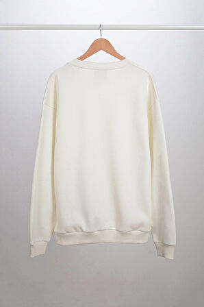 Adam Boxes Oversize O-Yaka Sweatshirt N-Alinda - Ekru