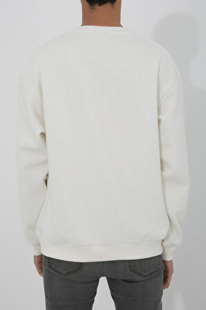 Adam Boxes Oversize O-Yaka Sweatshirt N-Alinda - Ekru