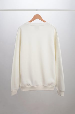 Adam Boxes Oversize O-Yaka Sweatshirt N-Alinda - Ekru