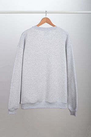 Adam Boxes Oversize O-Yaka Sweatshirt N-Alinda - Açık Gri