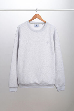 Adam Boxes Oversize O-Yaka Sweatshirt N-Alinda - Açık Gri