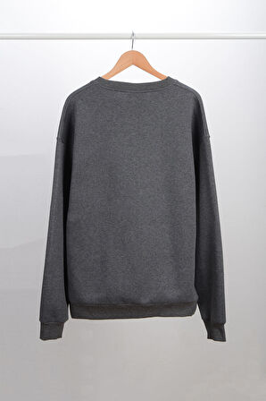 Adam Boxes Oversize O-Yaka Sweatshirt N-Alinda - Antrasit