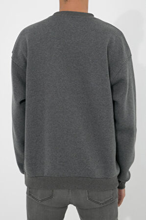 Adam Boxes Oversize O-Yaka Sweatshirt N-Alinda - Antrasit