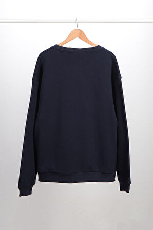 Adam Boxes Oversize O-Yaka Sweatshirt N-Alinda - Lacivert