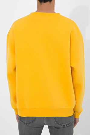 Adam Boxes Oversize O-Yaka Sweatshirt N-Alinda - Sarı