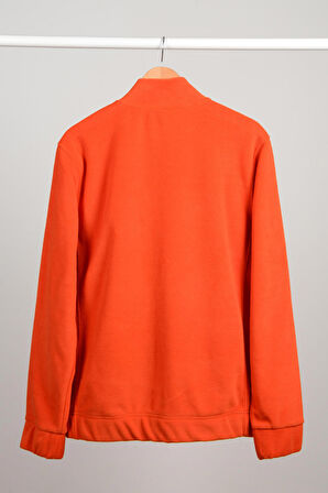 Adam Boxes Tam Fermuarlı Polar Ceket N-Alimo - Turuncu