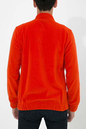 Adam Boxes Tam Fermuarlı Polar Ceket N-Alimo - Turuncu