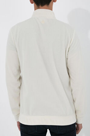 Adam Boxes Yarım Fermuarlı Polar N-Cauno - Ekru