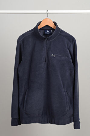 Adam Boxes Yarım Fermuarlı Polar N-Cauno - Füme