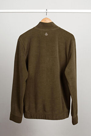 Adam Boxes Yarım Fermuarlı Polar N-Cauno - Haki