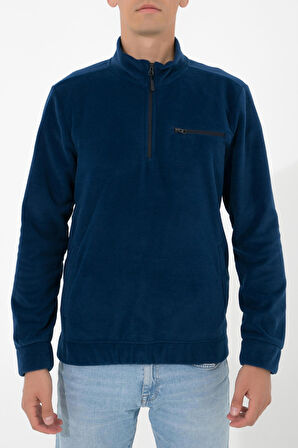 Adam Boxes Yarım Fermuarlı Polar N-Cauno - Lacivert