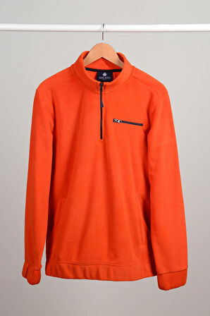 Adam Boxes Yarım Fermuarlı Polar N-Cauno - Turuncu