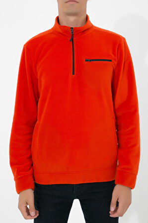 Adam Boxes Yarım Fermuarlı Polar N-Cauno - Turuncu