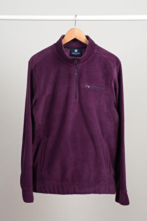 Adam Boxes Yarım Fermuarlı Polar N-Cauno - Koyu Mor