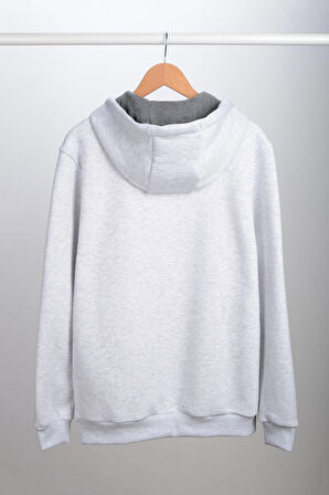 Adam Boxes Kapüşonlu Sweatshirt N-Siangela - Açık Gri