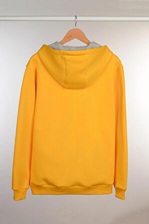 Adam Boxes Fermuarlı Kapüşonlu Sweatshirt N-Halicarna - Sarı