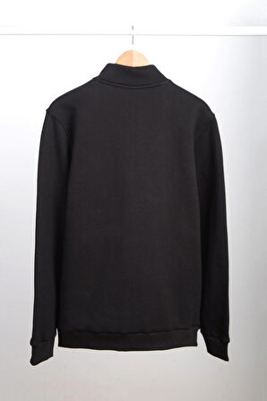 Adam Boxes Dik Yaka Fermuarlı Sweatshirt N-Karianda - Siyah