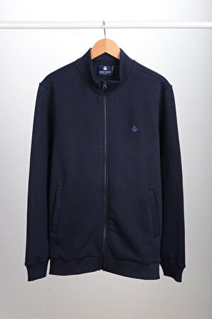 Adam Boxes Dik Yaka Fermuarlı Sweatshirt N-Karianda - Lacivert