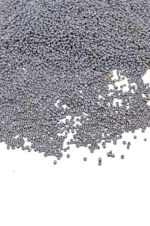 Mat Gümüş Kaplama (11/0) 2 mm Kum Boncuğu 100 gr