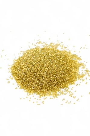 Kristal Altın Sarı (11/0) 2 mm Kum Boncuğu 100 gr