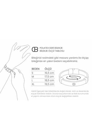 Klasik 3 Parçalı Gerçek / Hakiki Deri Bileklik - Mıknatıs Kilitli - Siyah & Mavi - Unisex