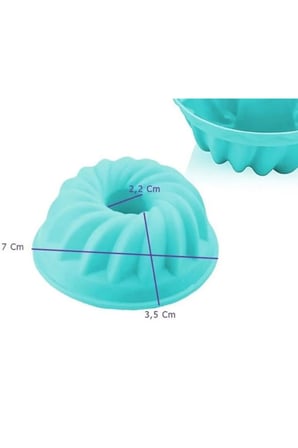 24’lü Yıkanabilir Mini Göbekli Muffin Pişirme Kalıbı, Cupcake, Antrasit