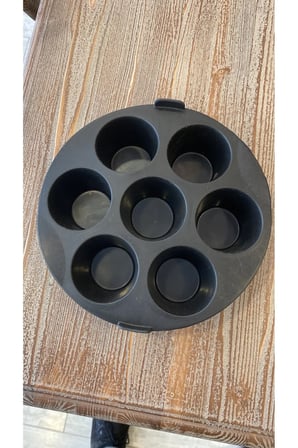 Airfryer Silikon Pişirme Kalıbı Yuvarlak Kek Muffin Kalıbı 7 Bölmeli