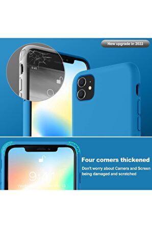 iPhone 11 Uyumlu içi Kadife Lansman Silikon kılıf Full Koruma Sağlayan Kılıf