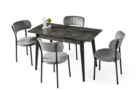 Melisa Beta MDF Açılır Mutfak Masa Takımı 60x100