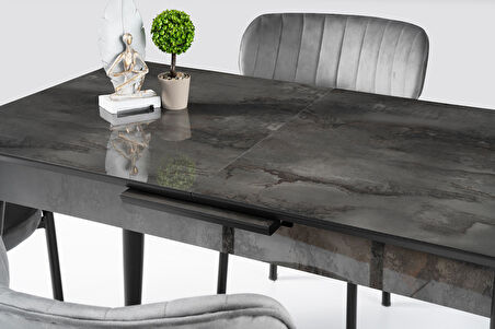 Melisa Beta MDF Açılır Mutfak Masa Takımı 60x100