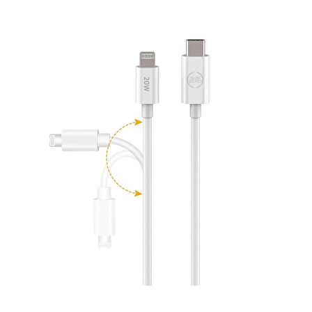 Apple Iphone 11 - 11 Pro - 11 Pro Max Hızlı Şarj Kablosu Type C - Ligtning PD 20w 1 Metre