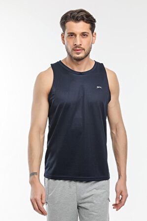 Slazenger RUN Erkek T-Shirt Spor Atlet Lacivert