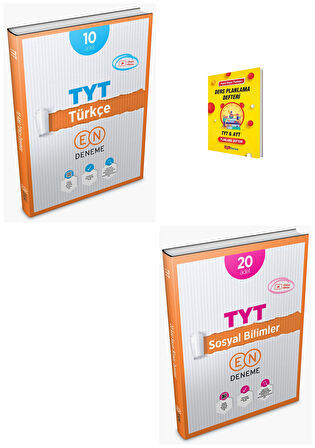 En Deneme TYT Türkçe ve Sosyal Bilimler Deneme + Planlama Defteri