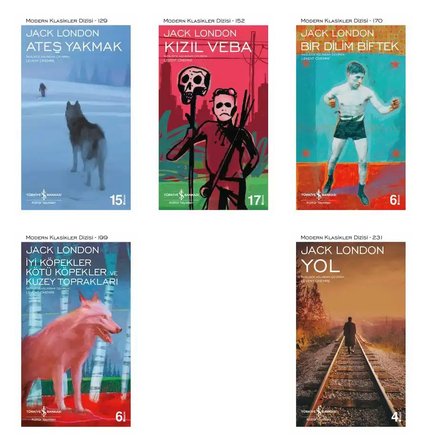 İş Bankası Jack London Modern Klasikler Öykü Dizisi 5 Kitap