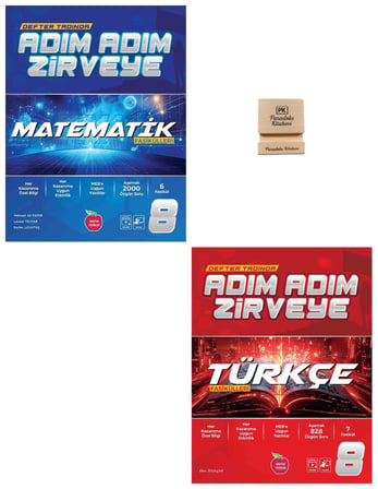 Newton LGS 8. Sınıf Adım Adım Zirveye Matematik ve Türkçe Fasikülleri + Telefon Standı