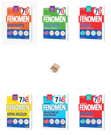 Fenomen 7. Sınıf Maarif 7B Serisi Tüm Dersler 6lı Set Soru Bankası + Telefon Standı
