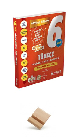 Mutlak Başarı 6. Sınıf Maarif Türkçe Fasikül Soru Bankası + Telefon Standı