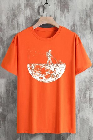 Uzay Temalı Tasarım Tshirt