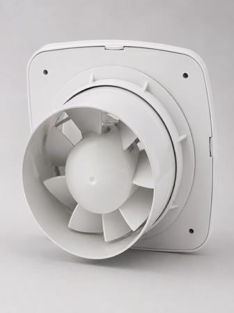 120 mm Havalandırma Fanı 180 m³/h Dekoratif Duvar ve Tavan Tipi Aspiratör