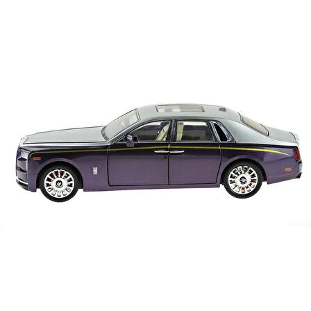 1:20 Ölçek Die-cast model Süper lüx Araba Metal Işıklı 26Cm Mor