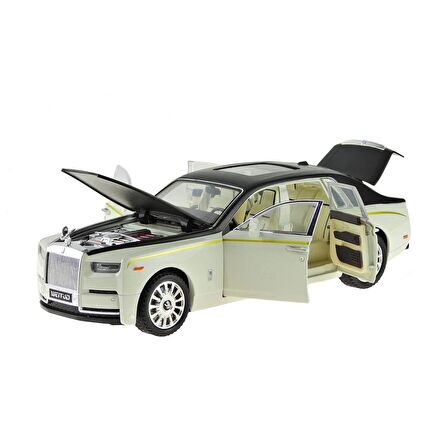 1:20 Ölçek Die-cast model Süper lüx Araba Metal Işıklı 26Cm Siyah