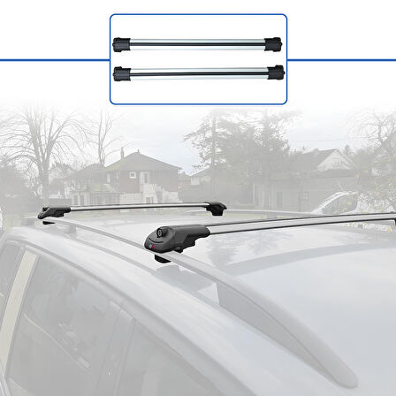 Citroen C-Crosser 2006-2013 Model Arası Uyumlu Ara Atkı Tavan Barı Gri