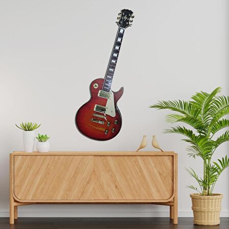 Veraart Işıklı  Uv Baskılı Duvar Dekorlu Gece Lambası Gitar 90 cm