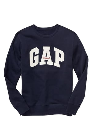GAP GAP ORIGINAL ARCH CREW ERKEK LACİVERT SWEATSHIRT 852079000