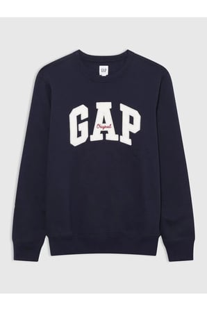 GAP GAP ORIGINAL ARCH CREW ERKEK LACİVERT SWEATSHIRT 852079000