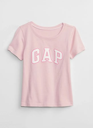 Gap Pembe Kız Çocuk Baskılı T-Shirt 459909007