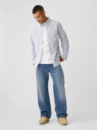 GAP V-LS STANDARD OXFORD ERKEK ÇOK RENKLİ GÖMLEK 629035009