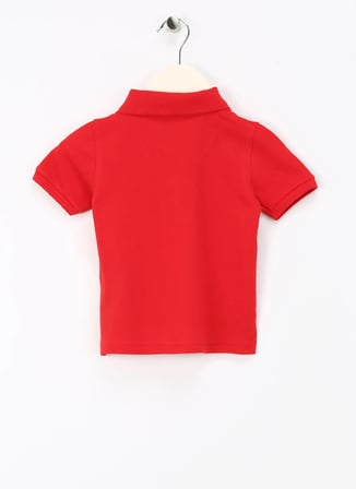 Gap Düz Kırmızı Bebek Polo T-Shirt 572587-B