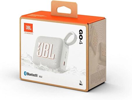 JBL Go4 Bluetooth Hoparlör, IP67 - Beyaz